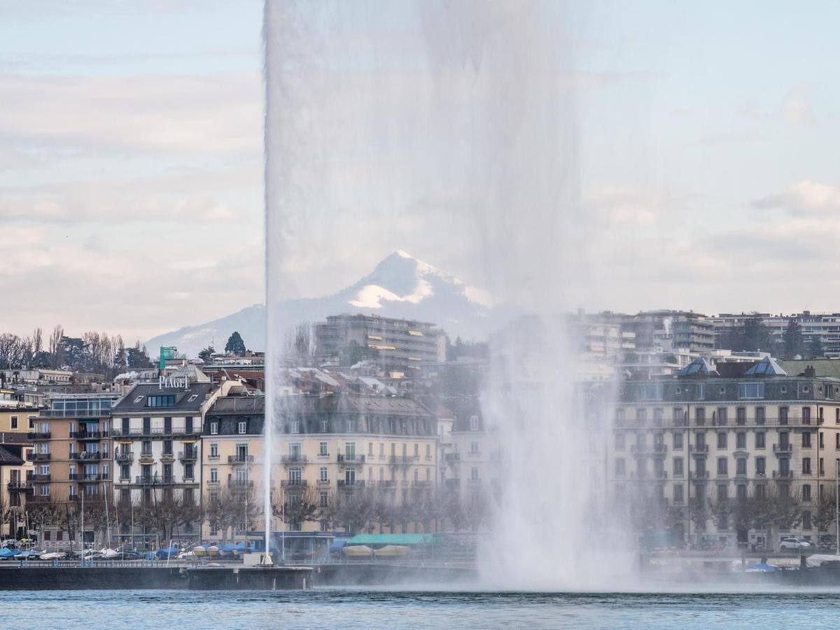 Hotel De La Cigogne Geneva Ngoại thất bức ảnh The Montreux water fountain